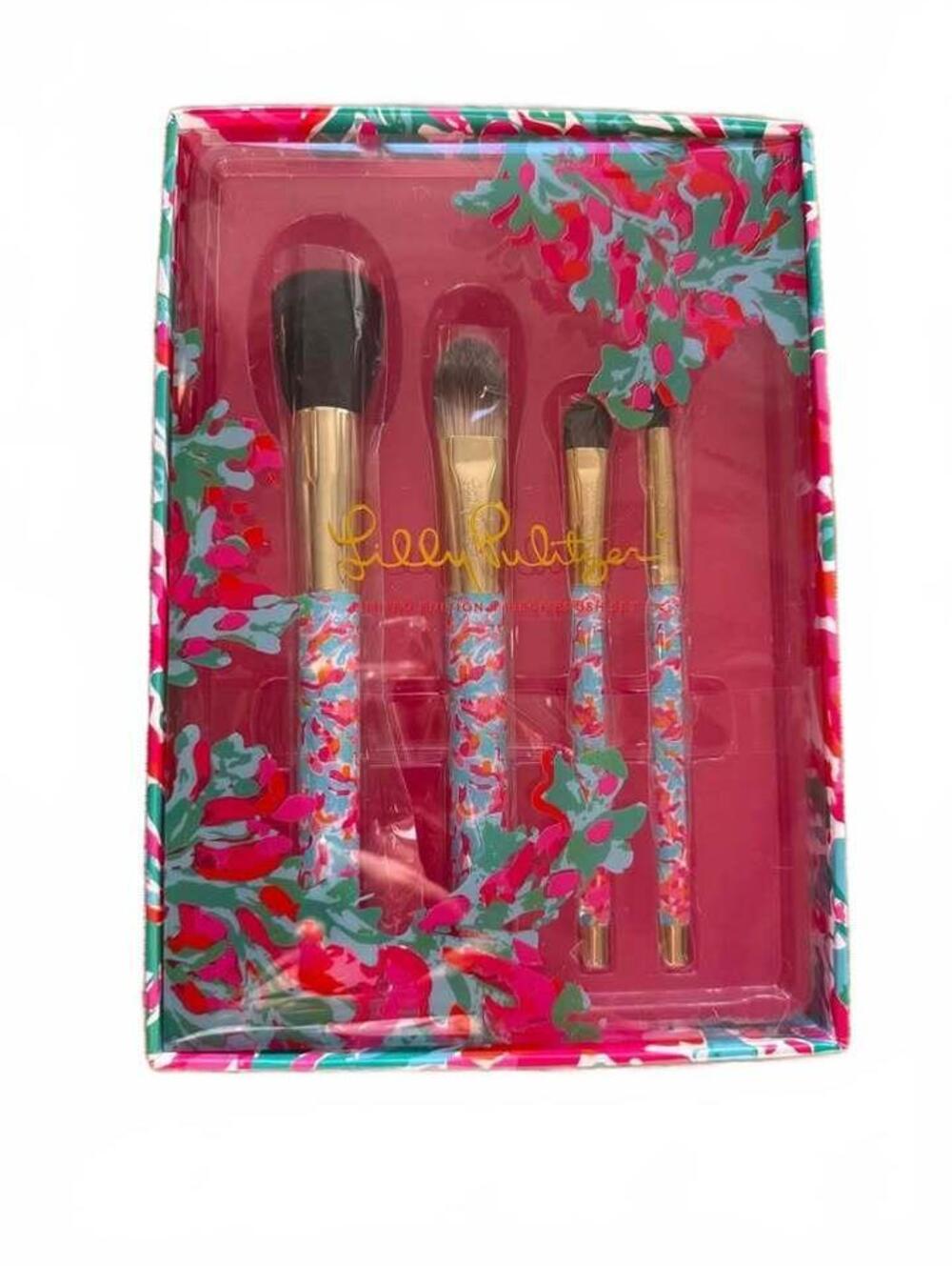 New! Lilly Pulitzer Limited Edition 4 Piece Brush Set